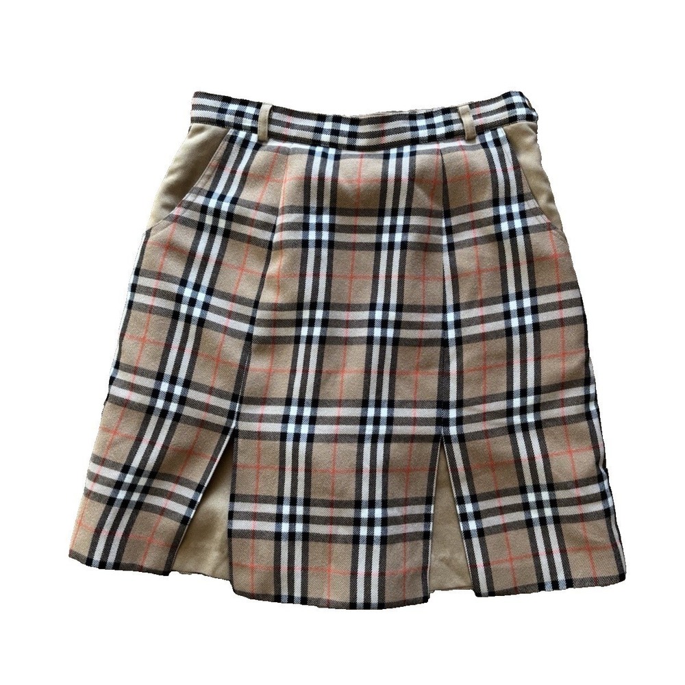 Garim Fashion Nova Check Brown Plaid Skort‎ Size 4